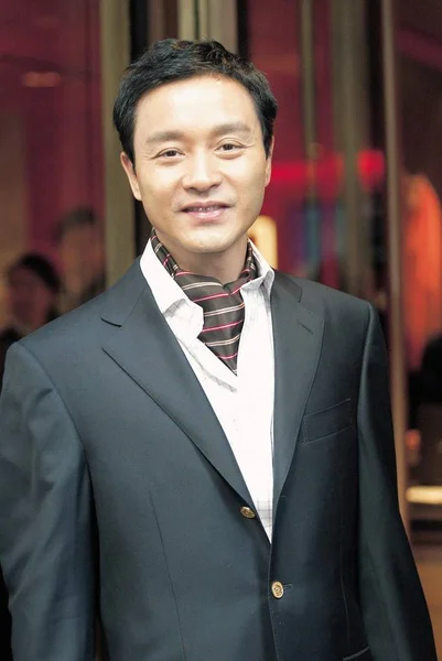 Cantante Hong Kong Leslie Cheung Partecipa Alla Cerimonia Apertura Del — Foto Stock