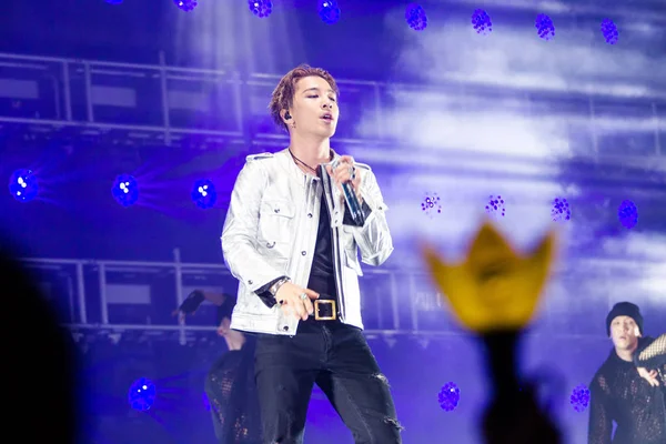 Membre Groupe Garçons Sud Coréen Bigbang Produit Lors Concert Made — Photo