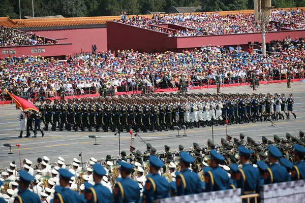 Guardias Honor Del Epl Ejército Popular Liberación China Marchan Más — Foto de Stock