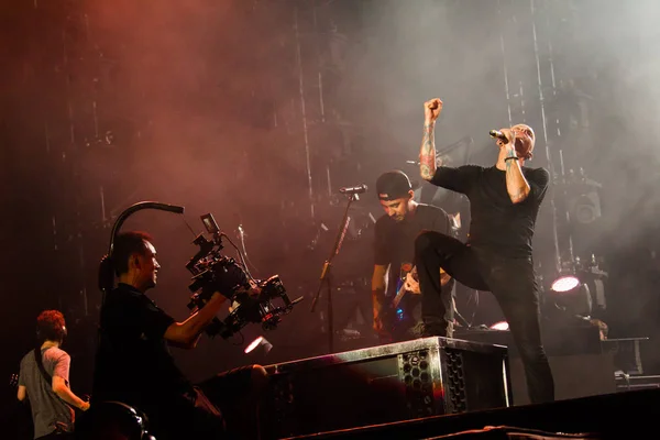 Chester Bennington Der Amerikanischen Rockband Linkin Park Tritt Während Des — Stockfoto