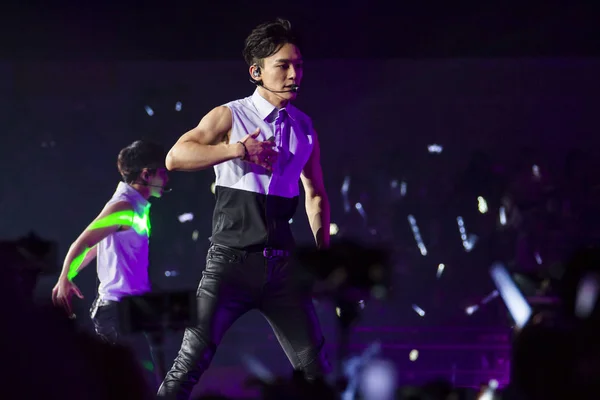Kinesiska Syd Koreanska Boy Gruppen Exo Utför Nanjing Konserten Sin — Stockfoto