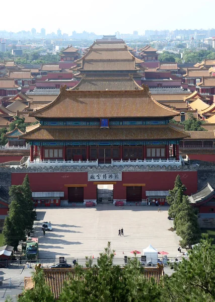 Visa Palace Museum Även Känd Som Den Förbjudna Staden Peking — Stockfoto