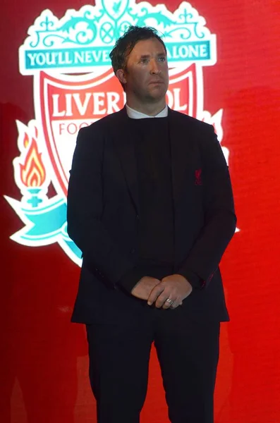 Calciatore Inglese Pensione Robbie Fowler Posa Evento Fan Meeting Shanghai — Foto Stock