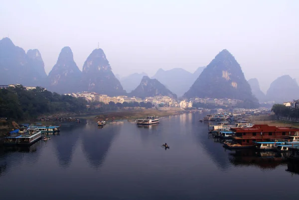 Blick Auf Den Yulong Fluss Kreis Yangshuo Stadt Guilin Autonome — Stockfoto