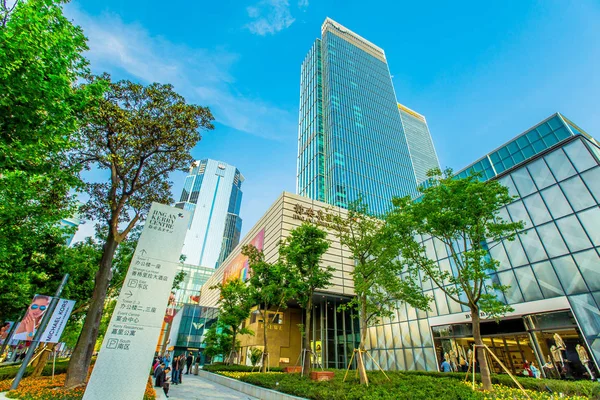 View Jing Kerry Centre Shopping Mall Shanghai China May 2014 — Stock Photo, Image