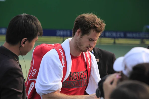 Andy Murray Gran Bretaña Centro Firma Autógrafos Durante Una Sesión — Foto de Stock