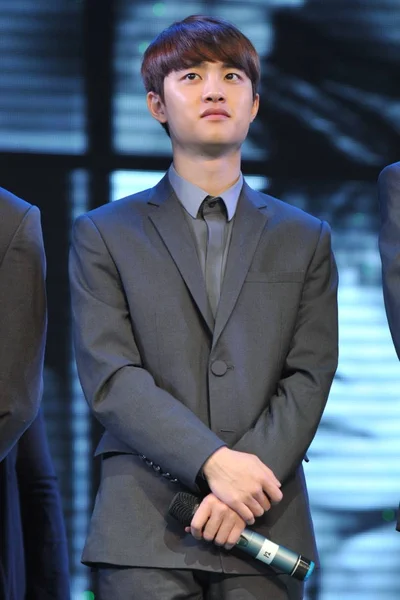 Kyung Soo Del Grupo Infantil Surcoreano Chino Exo Posa Primer — Foto de Stock