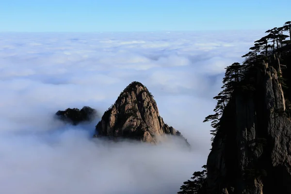 Paisagem Mar Nuvens Huangshan Mountain Scenic Spot Cidade Huangshan Leste — Fotografia de Stock