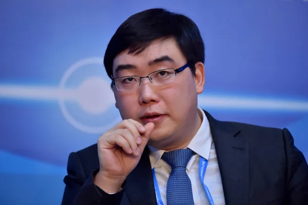 Cheng Wei Prezes Dyrektor Generalny Didi Kuaidi Uczęszcza Forum Podczas — Zdjęcie stockowe