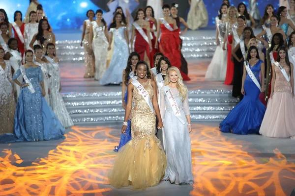 Competidores Participam Das Finais Miss Mundo Cidade Sanya Província Hainan — Fotografia de Stock