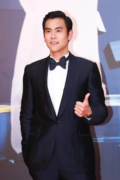 Actor Taiwanés Eddie Peng Llega Alfombra Roja Para 34ª Ceremonia — Foto de Stock