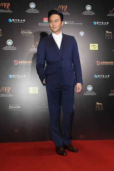 Actor Hong Kong Julian Cheung Posa Ceremonia Apertura Primera Exposición — Foto de Stock