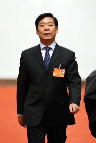 Yang Dongliang Director Administración Estatal Seguridad Trabajo Aparece Foto Mientras —  Fotos de Stock