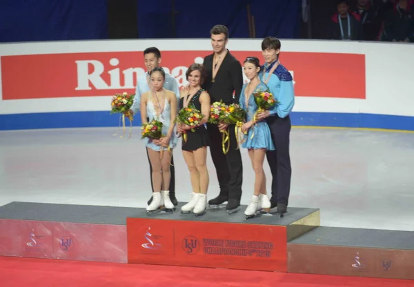 Desde Izquierda Finalista Sui Wenjing Han Cong China Ganadora Meagan — Foto de Stock