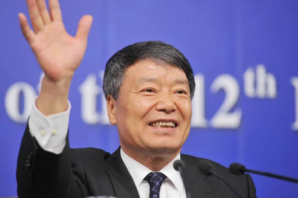 Zsanett Elnöke Kínai Nemzeti Fejlesztési Reform Bizottság Ndrc Hullámok Egy — Stock Fotó