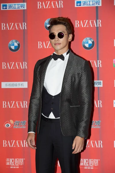 South Korean Singer Actor Rain Arrives Red Carpet 2015 Bazaar — Stock Photo, Image