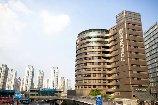 Vista Del Edificio Sede Del Grupo Fosun Shanghai China Julio — Foto de Stock