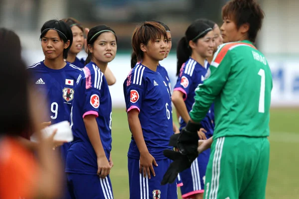 Jugadora Japonesa Prepara Para Partido Semifinales Del Campeonato Femenino Sub —  Fotos de Stock