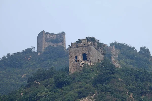 View Banchangyu Section China Ming Era Great Wall Banchangyu Village — стоковое фото