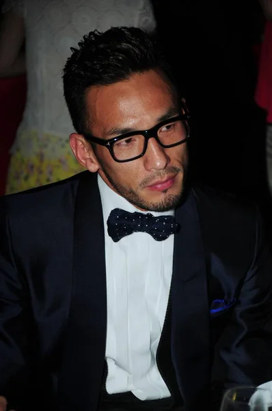 Futbolista Japonés Retirado Nakata Hidetoshi Asiste Cena Benéfica Los Juegos — Foto de Stock