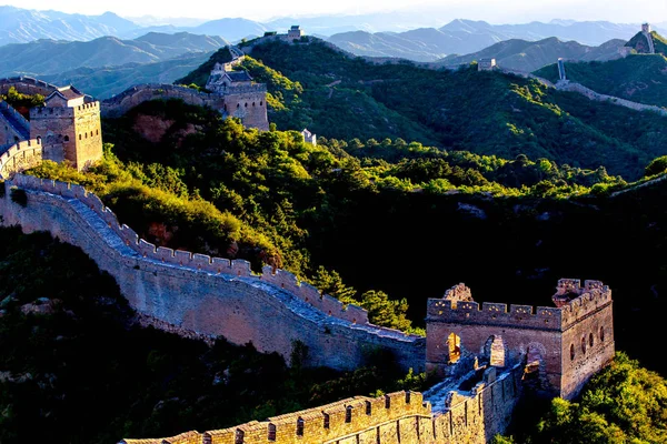 Landscape Jinshanling Great Wall Luanping County North China Hebei Province — Stock Photo, Image