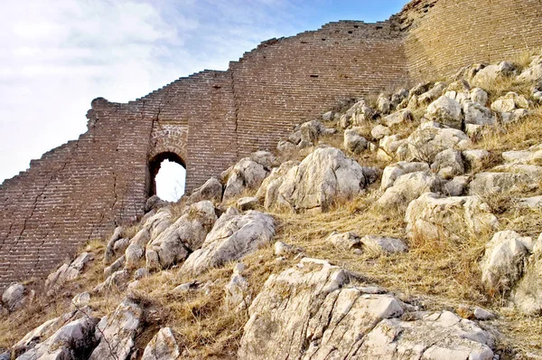 Uitzicht Ruïnes Van Grote Muur Liujiakou Village Lulong County North — Stockfoto