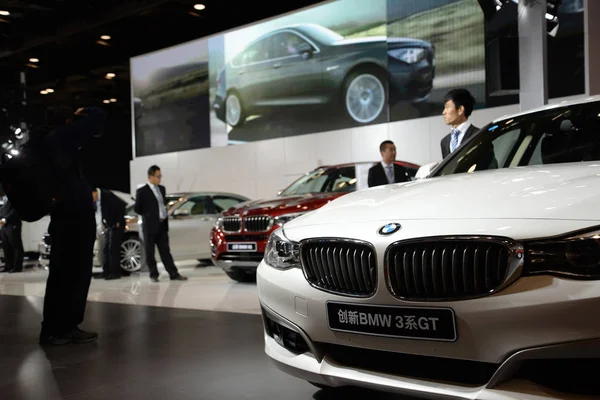 Bmw Series Visto Exposição Durante Uma Exposição Automóveis Pequim China — Fotografia de Stock