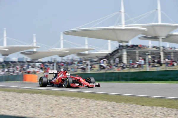 Sebastian Vettel Ferrari Alemanha Compete Durante Grande Prêmio China Fórmula — Fotografia de Stock