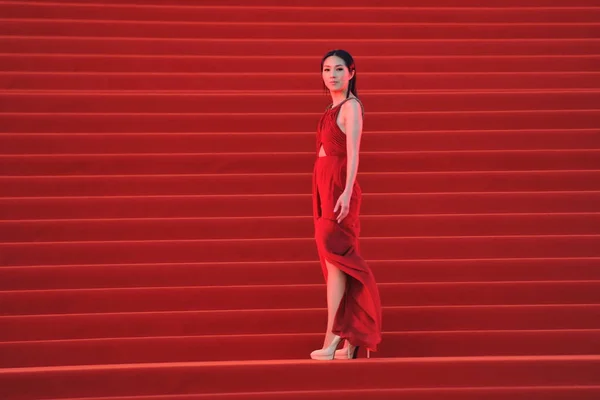 Hong Kong Singer Actress Miriam Yeung Arrives Red Carpet Closing — Stock Photo, Image