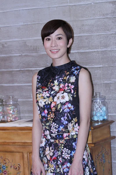 Actrice Hongkongaise Charmaine Sheh Pose Lors Une Conférence Presse Pour — Photo