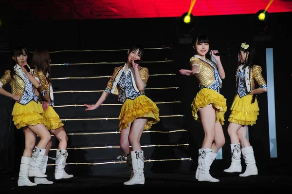 Members Idol Group Snh48 Sister Group Japanese Pop Girl Group — Stock Photo, Image