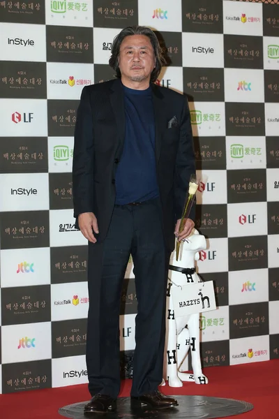 Actor Surcoreano Choi Min Sik Llega Alfombra Roja Para Los —  Fotos de Stock