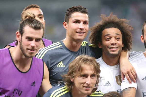 Uhrzeigersinn Von Vorne Luka Modric Gareth Bale Cristiano Ronaldo Und — Stockfoto