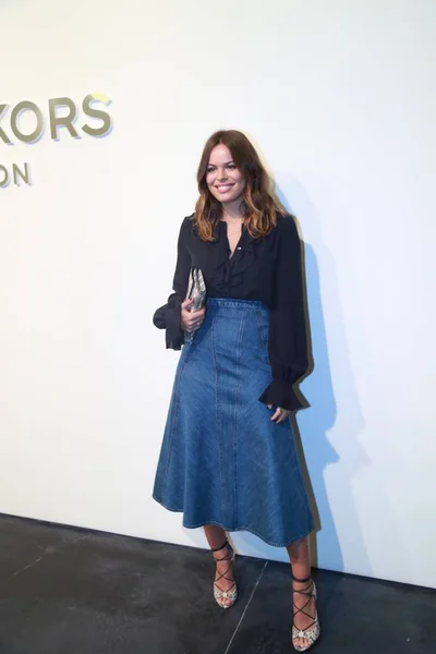 Modella Britannica Atlanta Cadenet Taylor Partecipa Alla Sfilata Moda Michael — Foto Stock