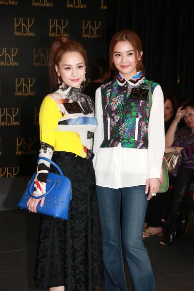 Gillian Chung Izquierda Charlene Choi Del Dúo Pop Hong Kong — Foto de Stock