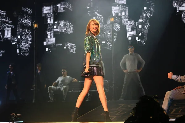 Cântăreața Americană Taylor Swift Cântă Concertul World Tour Din 1989 — Fotografie, imagine de stoc