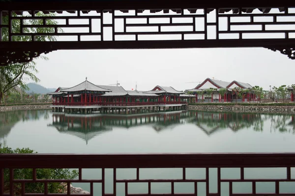 View Full Scale Replica Old Summer Palace Hengdian Town Dongyang — Stock Photo, Image