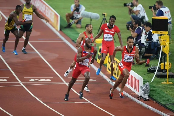 Lashawn Merritt Der Vereinigten Staaten Vorne Links Nimmt Finale Der — Stockfoto