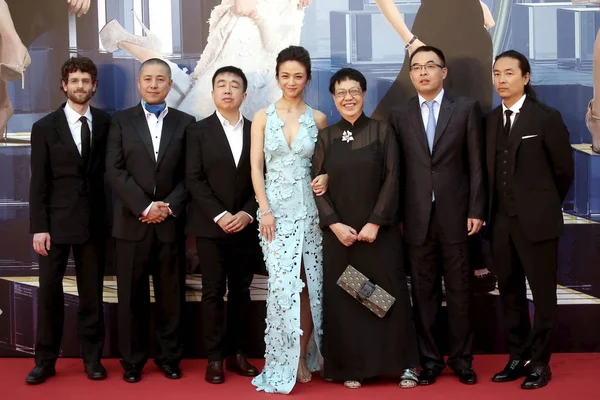 Chinese Actress Tang Wei Center Hong Kong Director Ann Hui — ストック写真