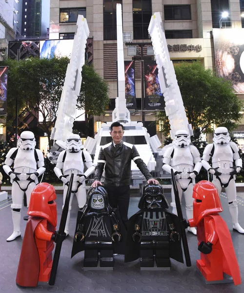 Hong Kong Színész Louis Koo Jelent Során Star Wars Kiállítás — Stock Fotó