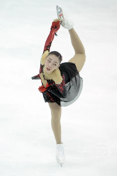 Rika Hongo Japon Produit Lors Patinage Libre Féminin Des Championnats — Photo