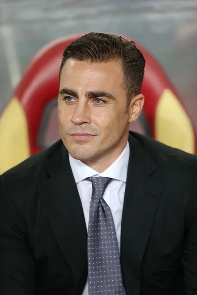 Bintang Sepak Bola Italia Fabio Cannavaro Pelatih Kepala Baru Guangzhou — Stok Foto