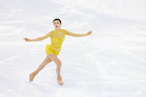 Kanako Murakami Japonsko Provádí Během Dámy Krátký Program Isu Světového — Stock fotografie