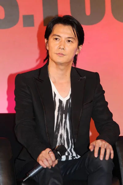 Japanese Singer Songwriter Actor Masaharu Fukuyama Attends Press Conference His — Stock Photo, Image
