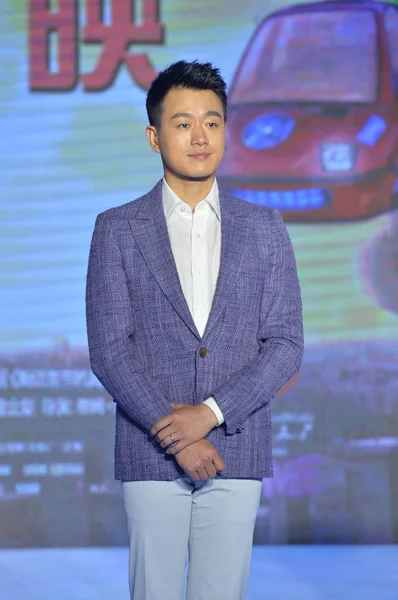 Der Chinesische Schauspieler Tong Dawei Bei Einer Pressekonferenz Zum Animationsfilm — Stockfoto