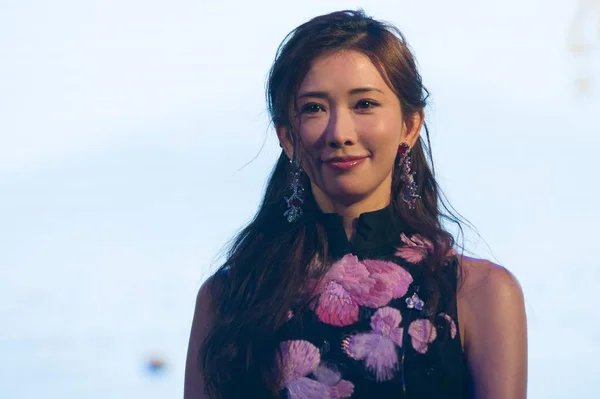 Aktris Taiwan Lin Chi Ling Berpose Selama Konferensi Pers Untuk — Stok Foto