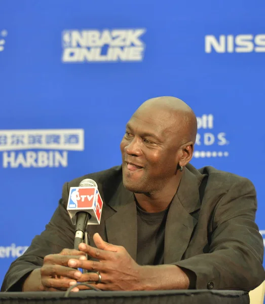 Der Ehemalige Nba Star Michael Jordan Eigentümer Und Vorsitzender Der — Stockfoto