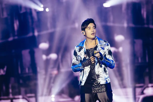 Taiwanesischer Sänger Jay Chou Tritt Während Der Preisverleihung Der Chinesischen — Stockfoto