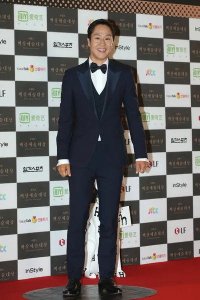 Actor Surcoreano Jung Woo Llega Alfombra Roja Para Los 51St — Foto de Stock