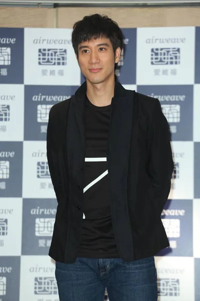 Cantante Actor Estadounidense Con Sede Taiwán Leehom Wang Posa Una — Foto de Stock